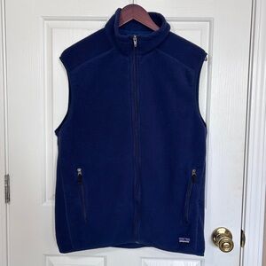 Patagonia Men’s Synchilla Fleece Vest Navy Blue Full Zip Medium